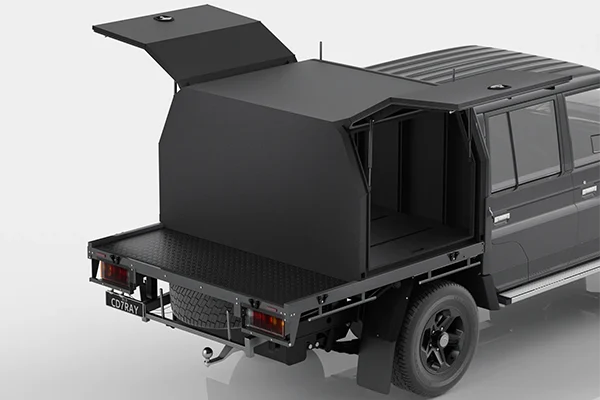 CDI 1200mm LC79 Factory Tray Canopy — aluminium canopy for Toyota LC79