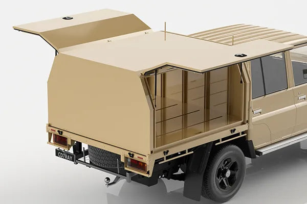CDI 1800mm LC79 Factory Tray Canopy — aluminium canopy for Toyota LC79
